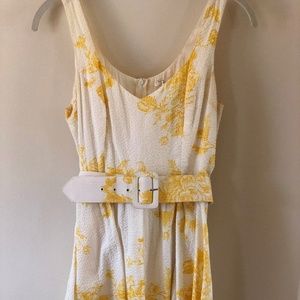 Yellow Floral Sun Dress